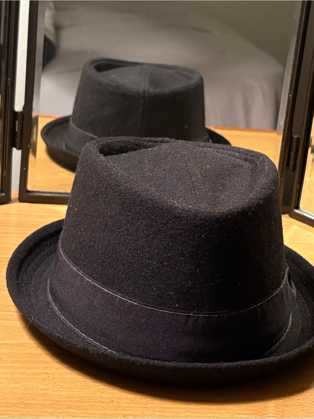 Stetson Black Felt Fedora Hat